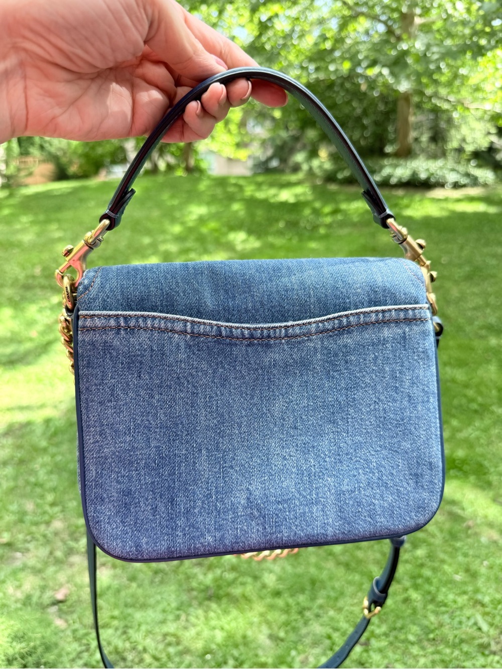 Coach Cassie Denim Crossbody Bag 19 - Picture 6 of 14